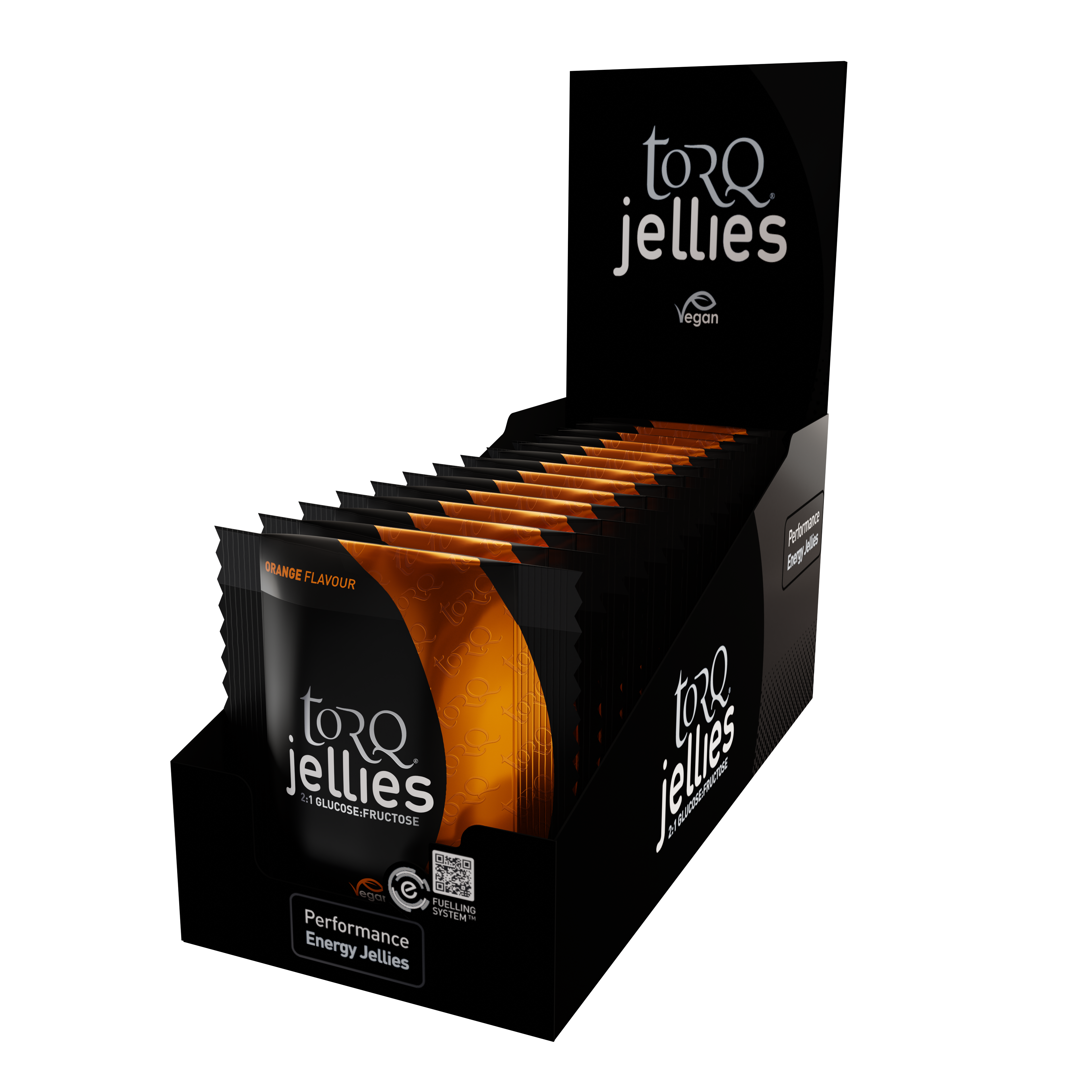 Orange Energy Gele Topper 15pk